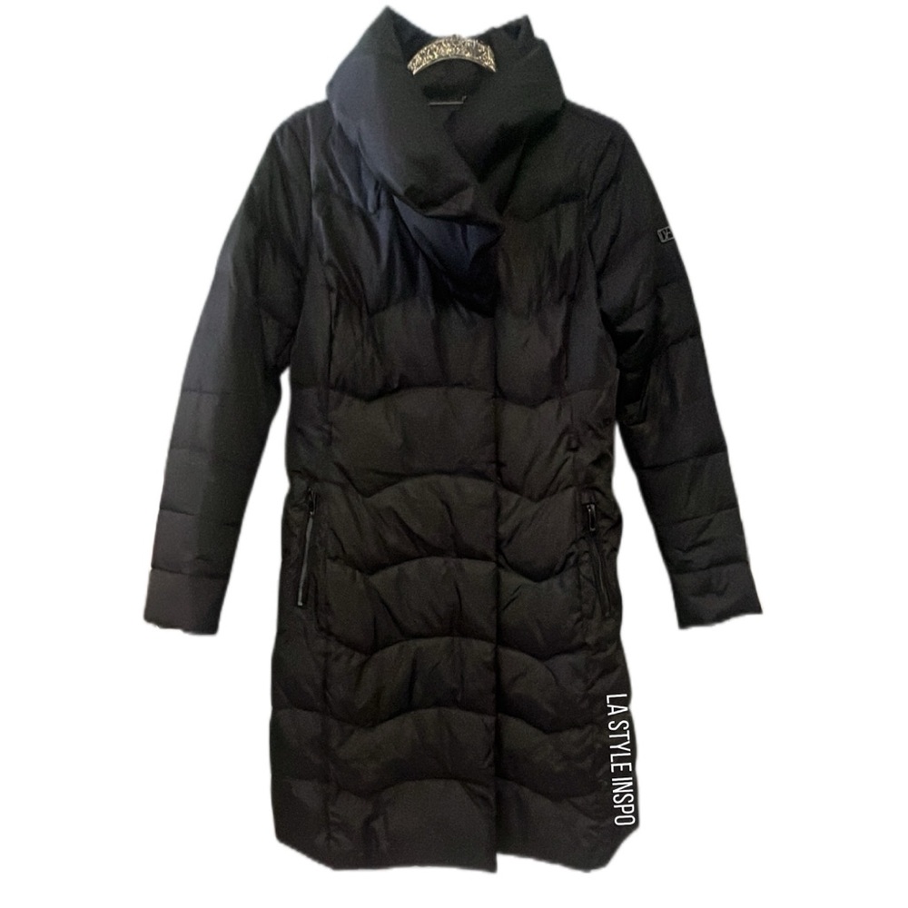 Diane Von Furstenberg Elegant Black Women’s Puffer Coat Black Size Small